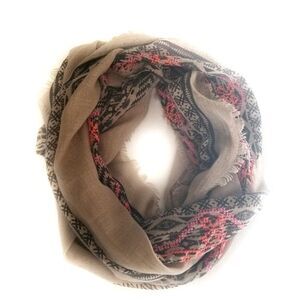 Southwest print circular scarf